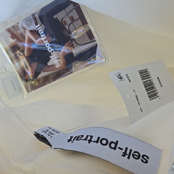 Self-Portrait Sequin Halter Mini Dress Size 8 Nwt - Picture 9 of 12